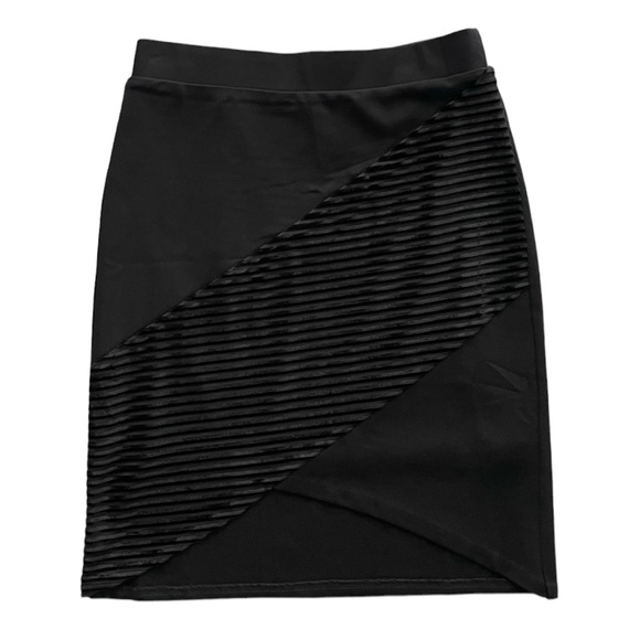 Bebe Velour Shadow Stripe Pencil Skirt - Picture 1 of 6